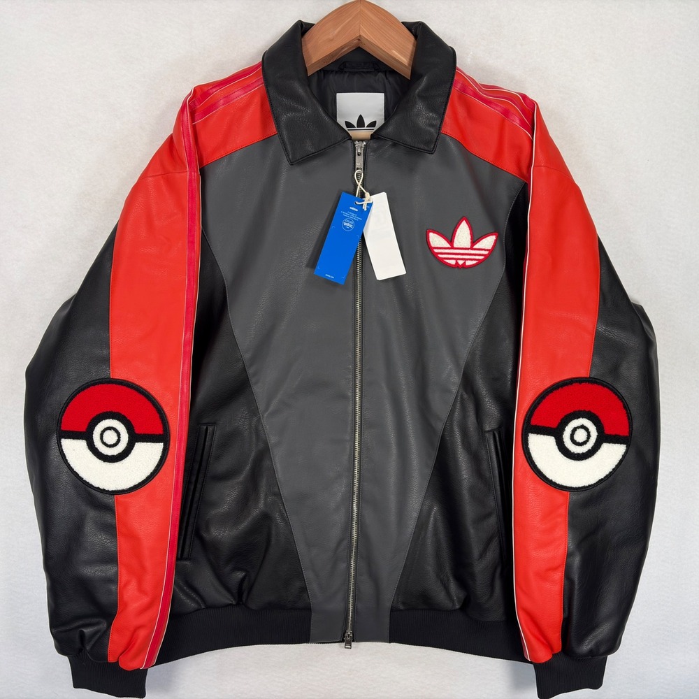 Adidas Originals Pokemon Charizard Poke 8Ball Jacket XL Black IB7073